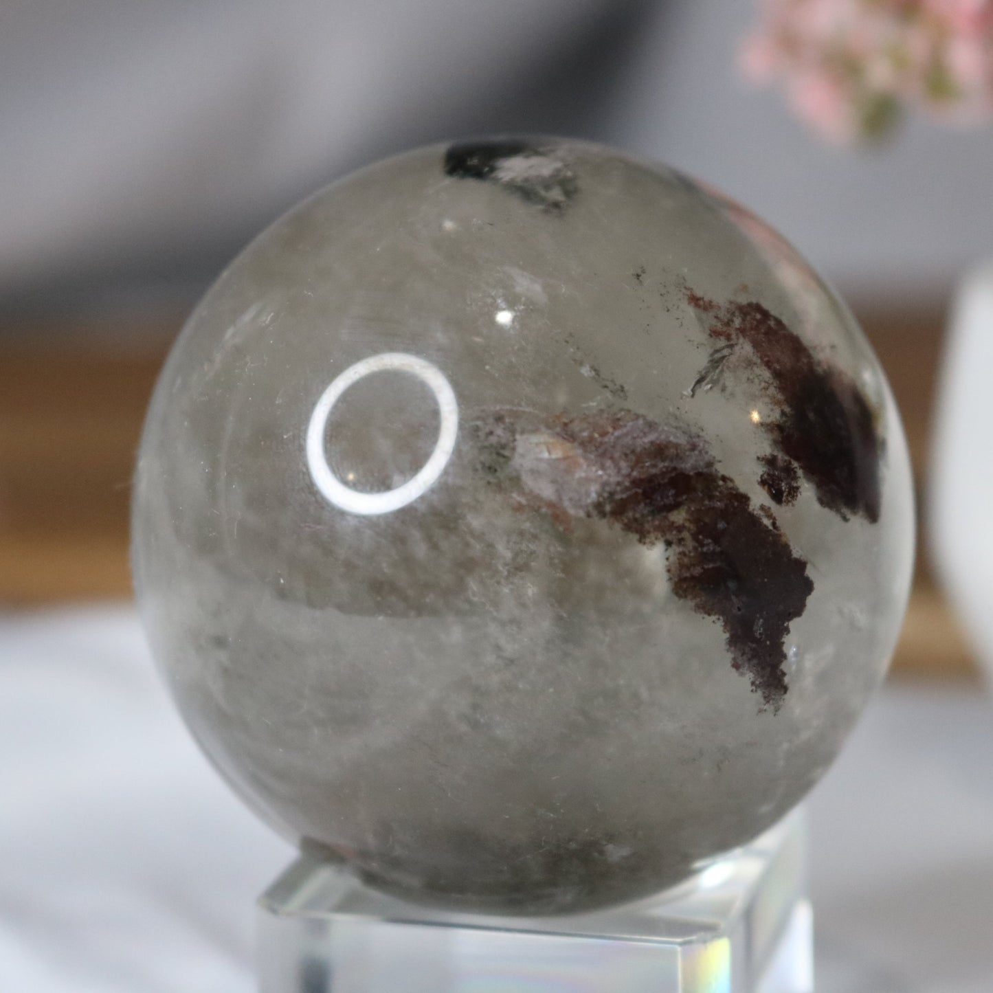 Uncommon Clear Garden Quartz Sphere