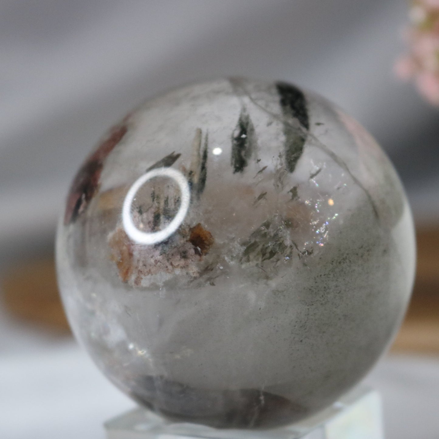 Uncommon Clear Garden Quartz Sphere