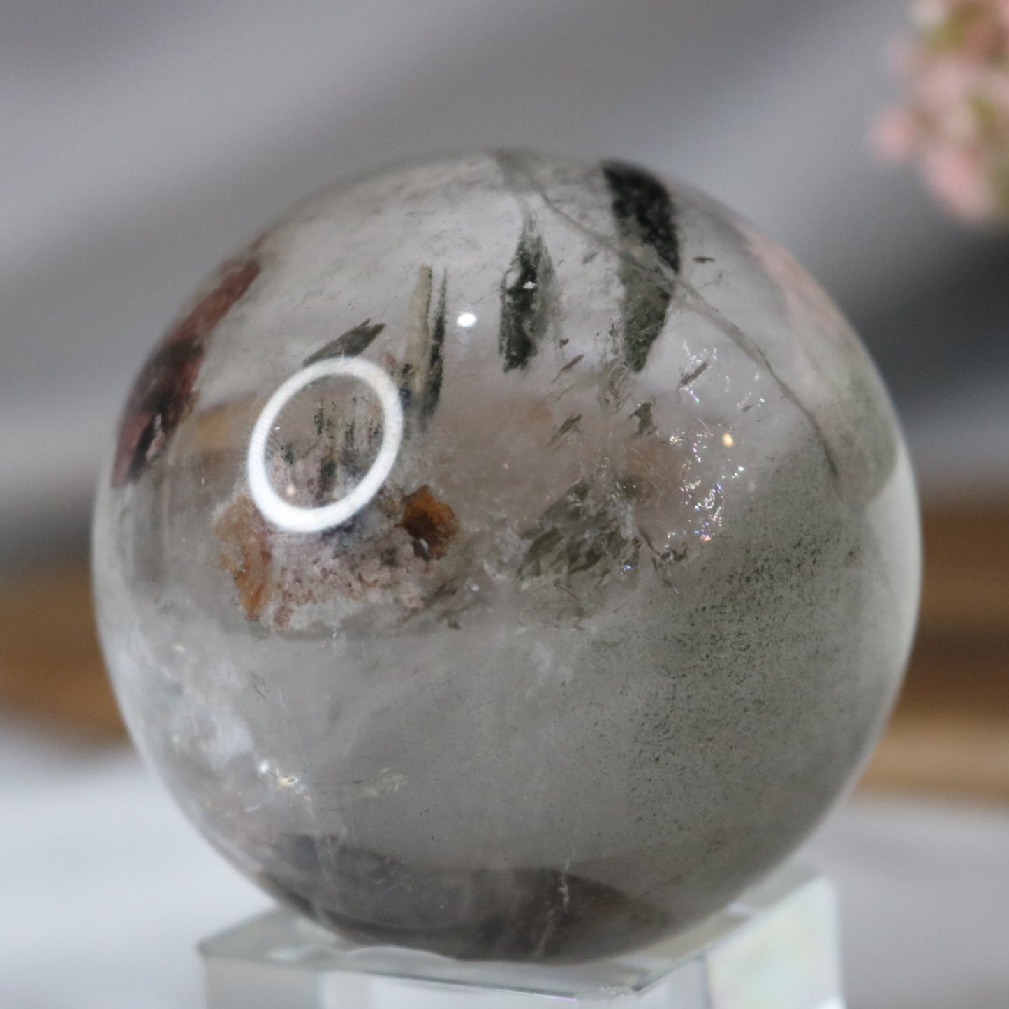 Uncommon Clear Garden Quartz Sphere