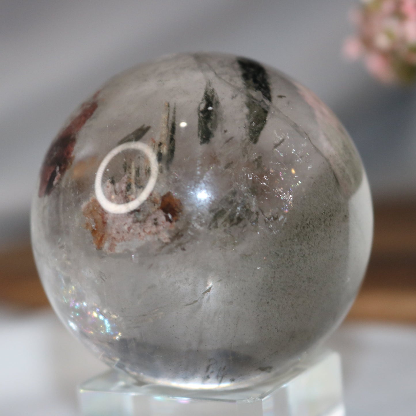 Uncommon Clear Garden Quartz Sphere