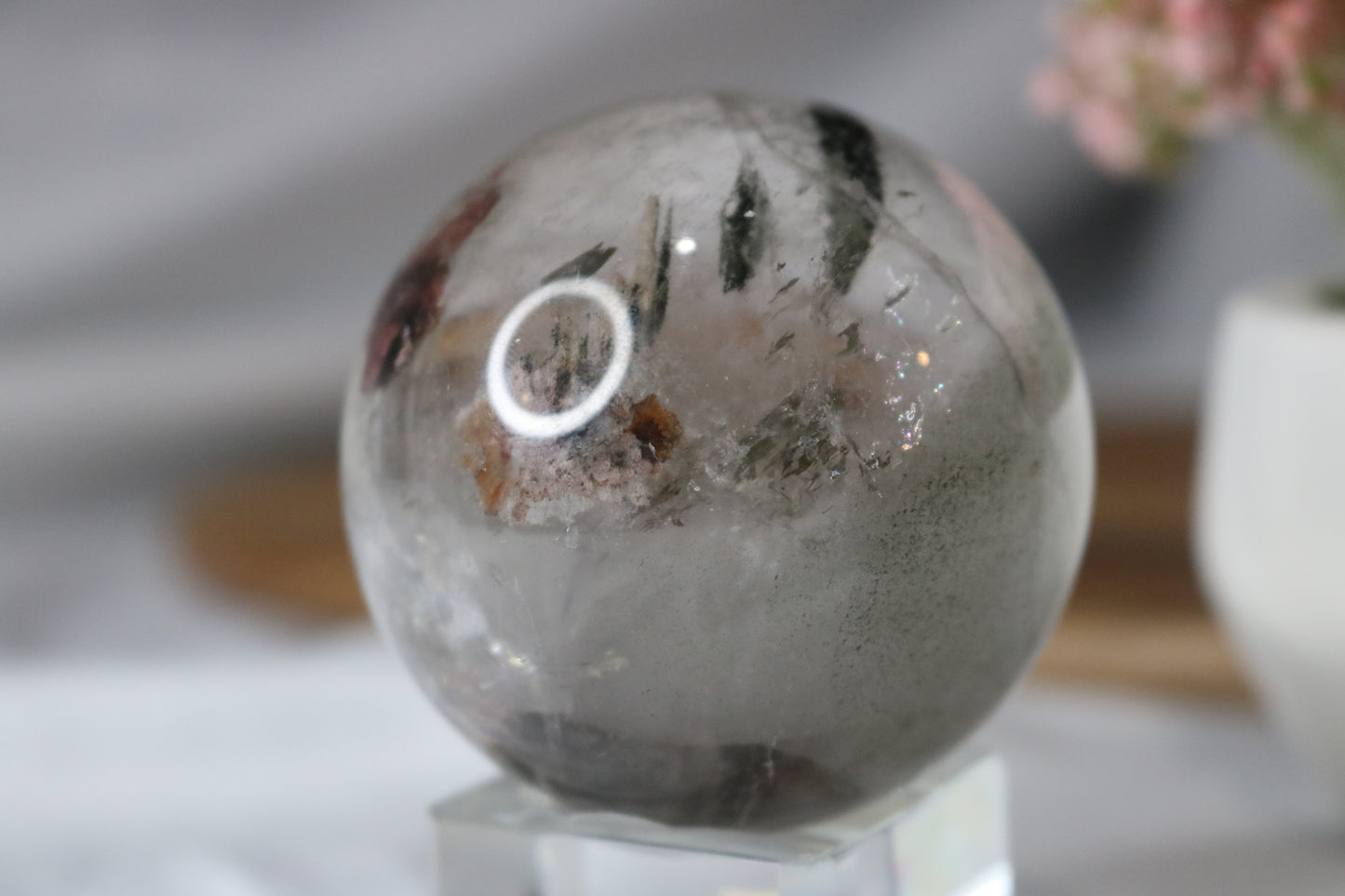 Uncommon Clear Garden Quartz Sphere