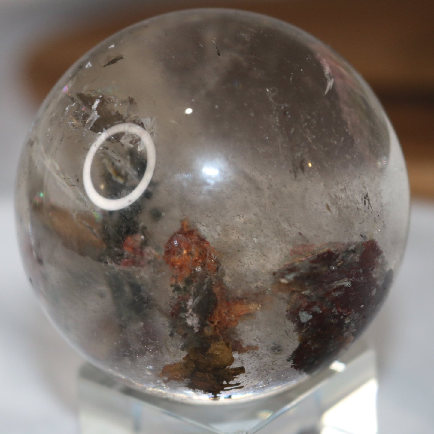 Beautiful Phantom Quartz Sphere
