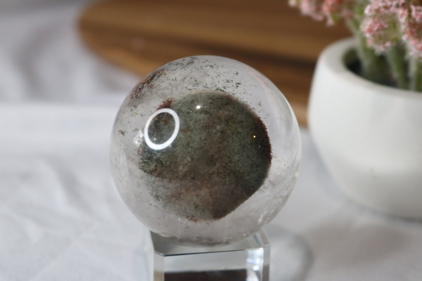 Uncommon "Eyeball" Rainbow Garden Quartz Sphere