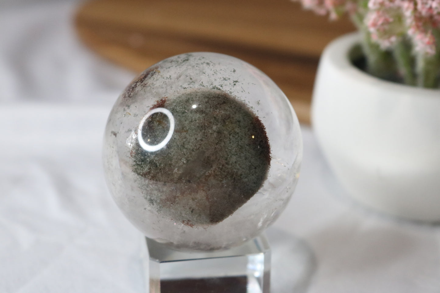 Uncommon "Eyeball" Rainbow Garden Quartz Sphere