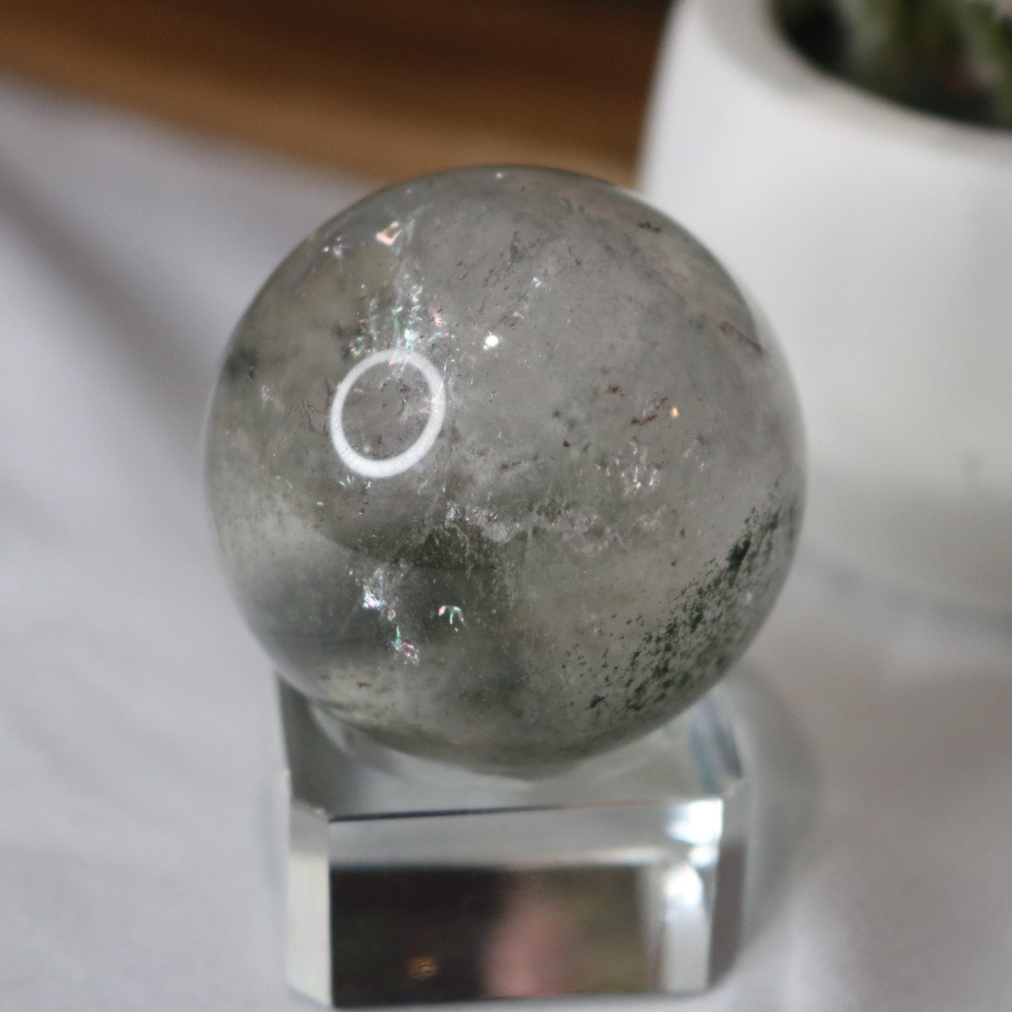 Uncommon Clear with Rainbow Garden Quartz