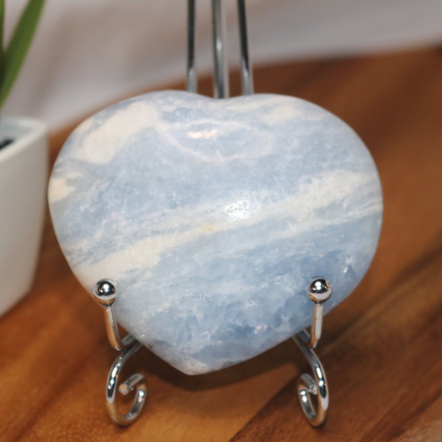 Light Blue Calcite Heart