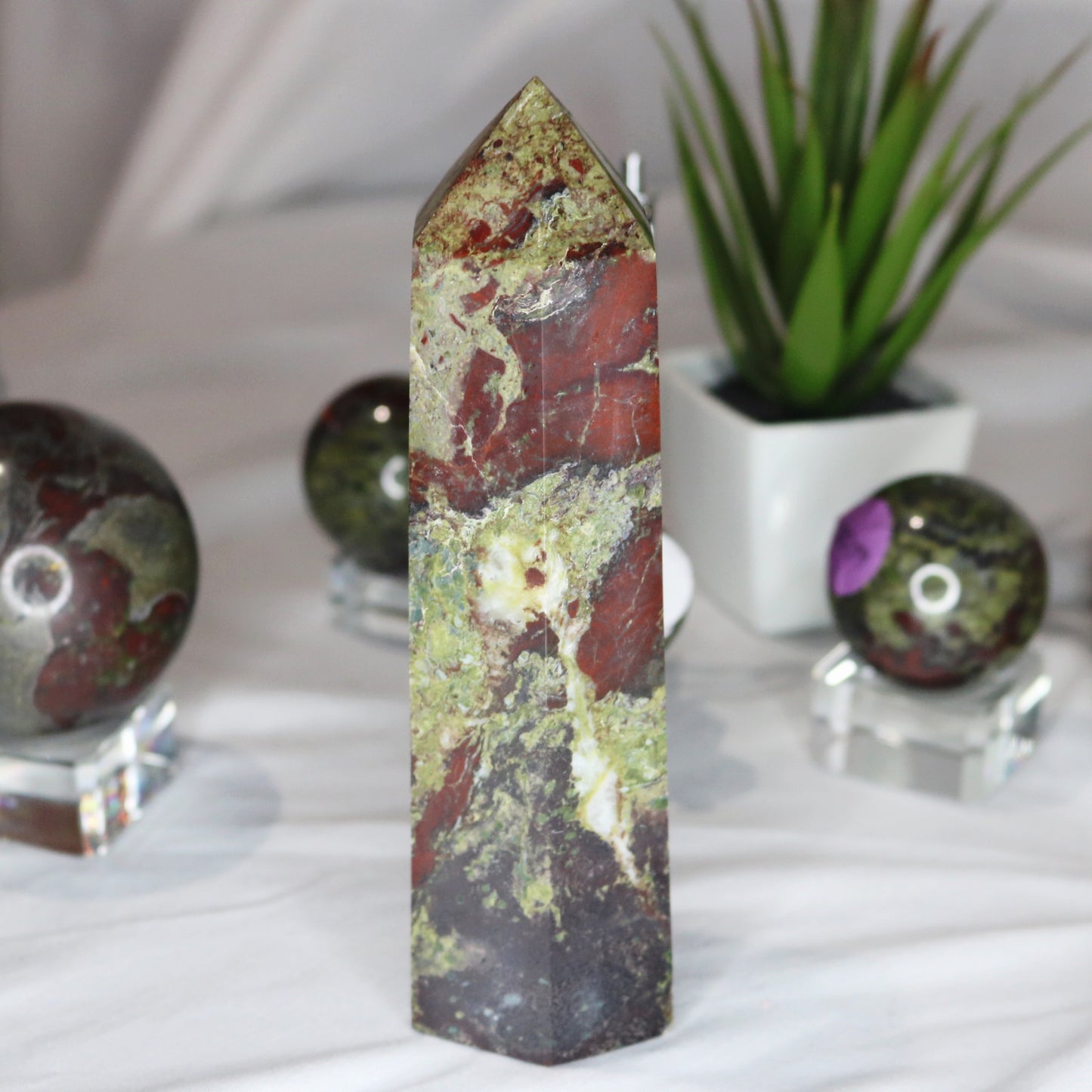 Dragon Blood Jasper Tower