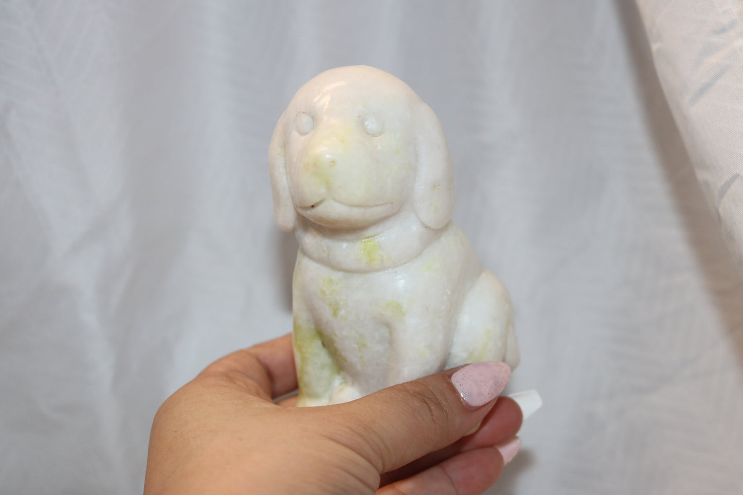 Dog Calcite Carving