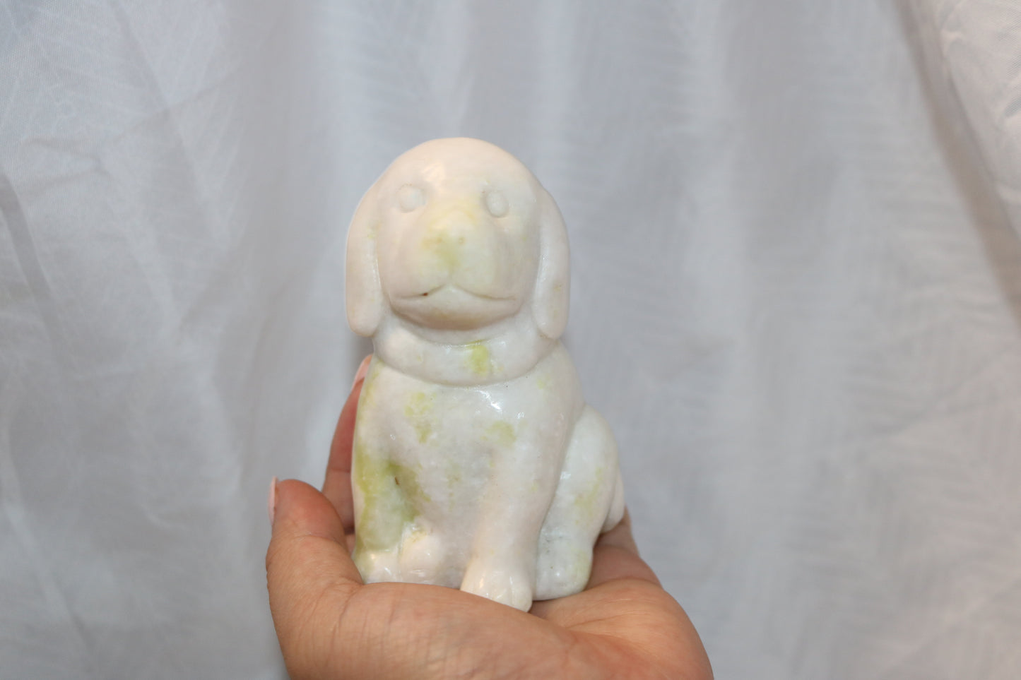 Dog Calcite Carving
