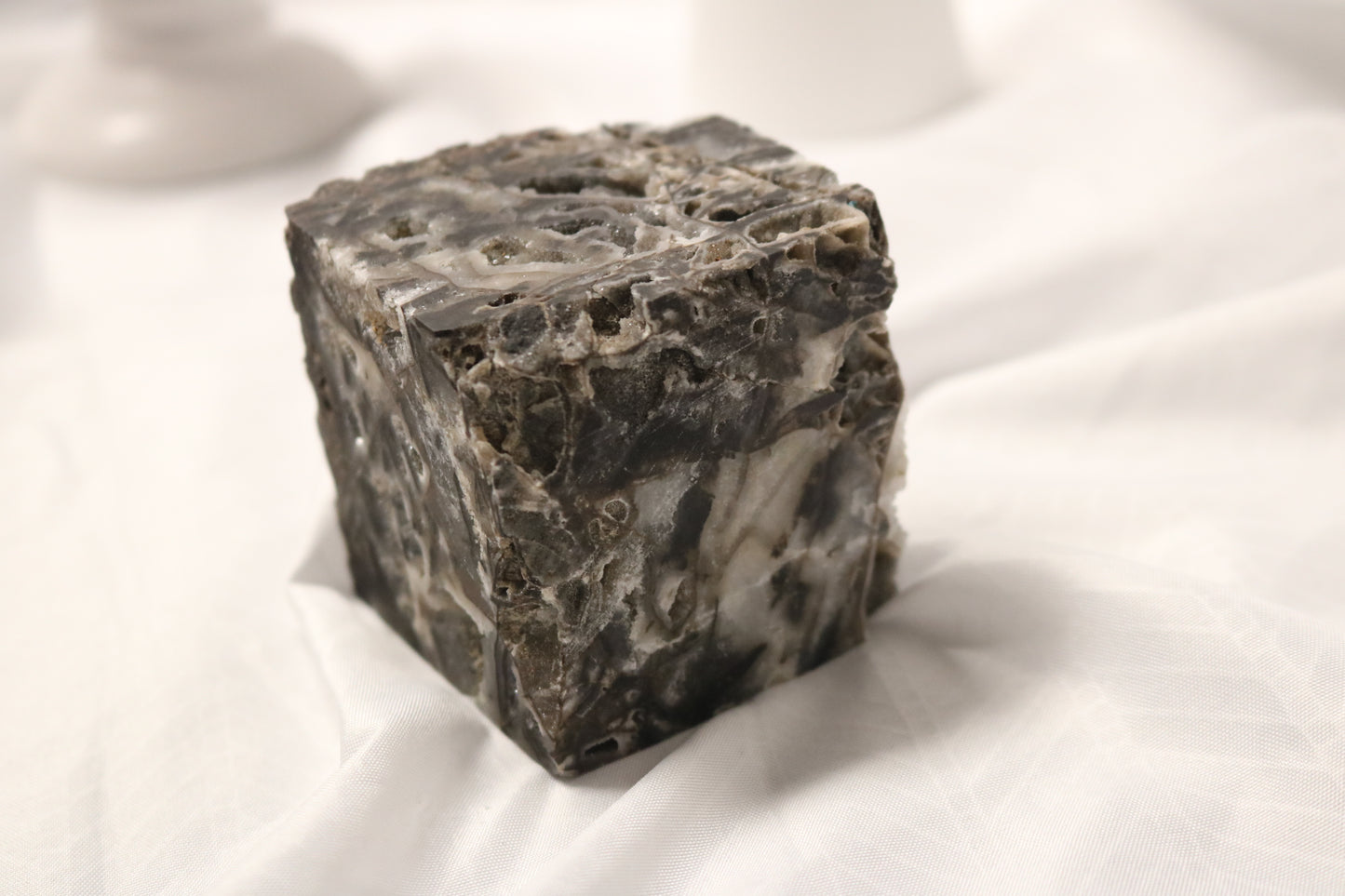 Dark Grey Sphalerite Cube