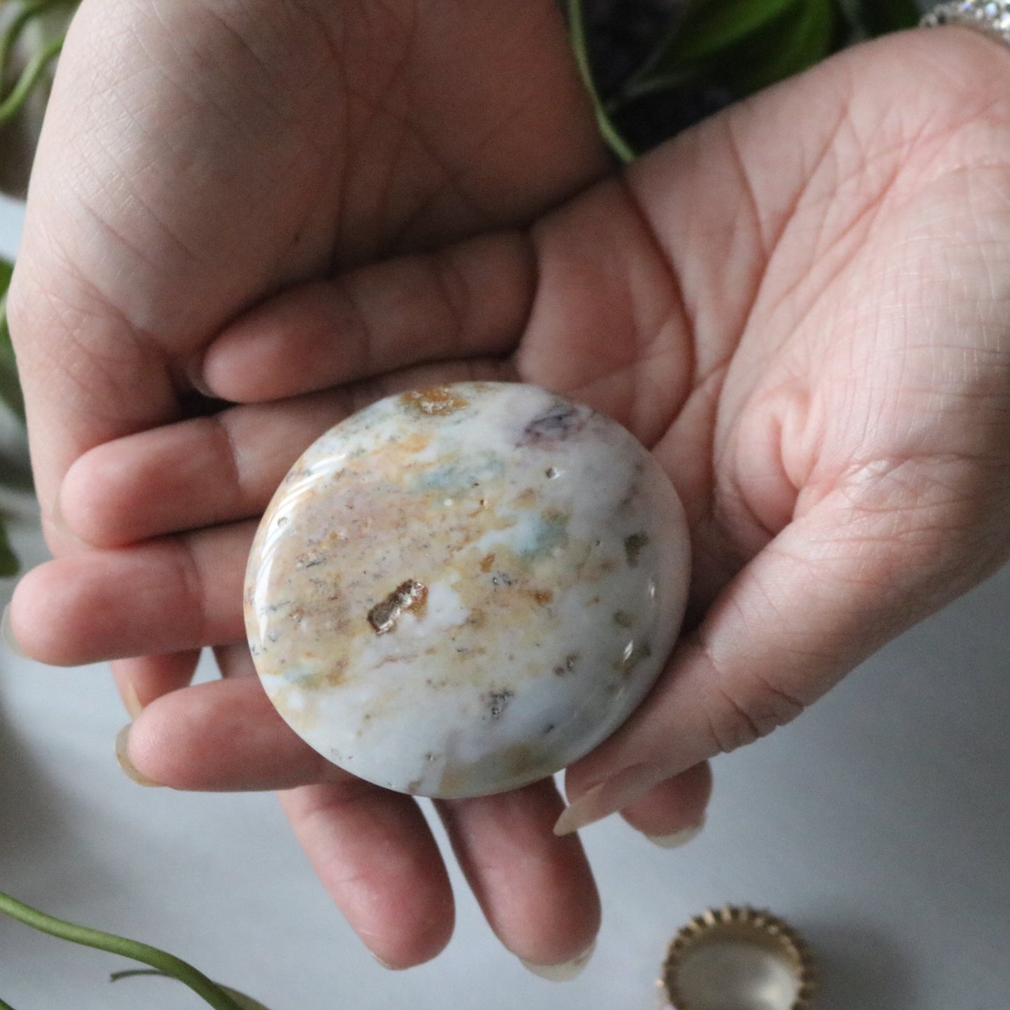 Druzy Ocean Jasper PalmStone