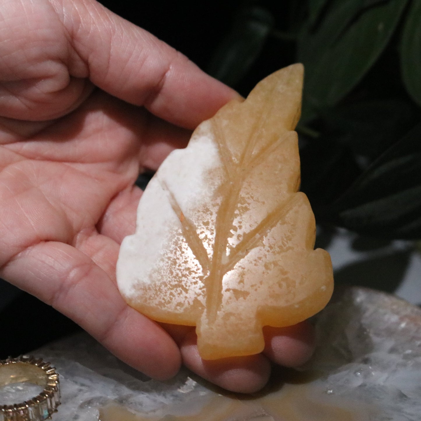 Golden Leaf Calcite