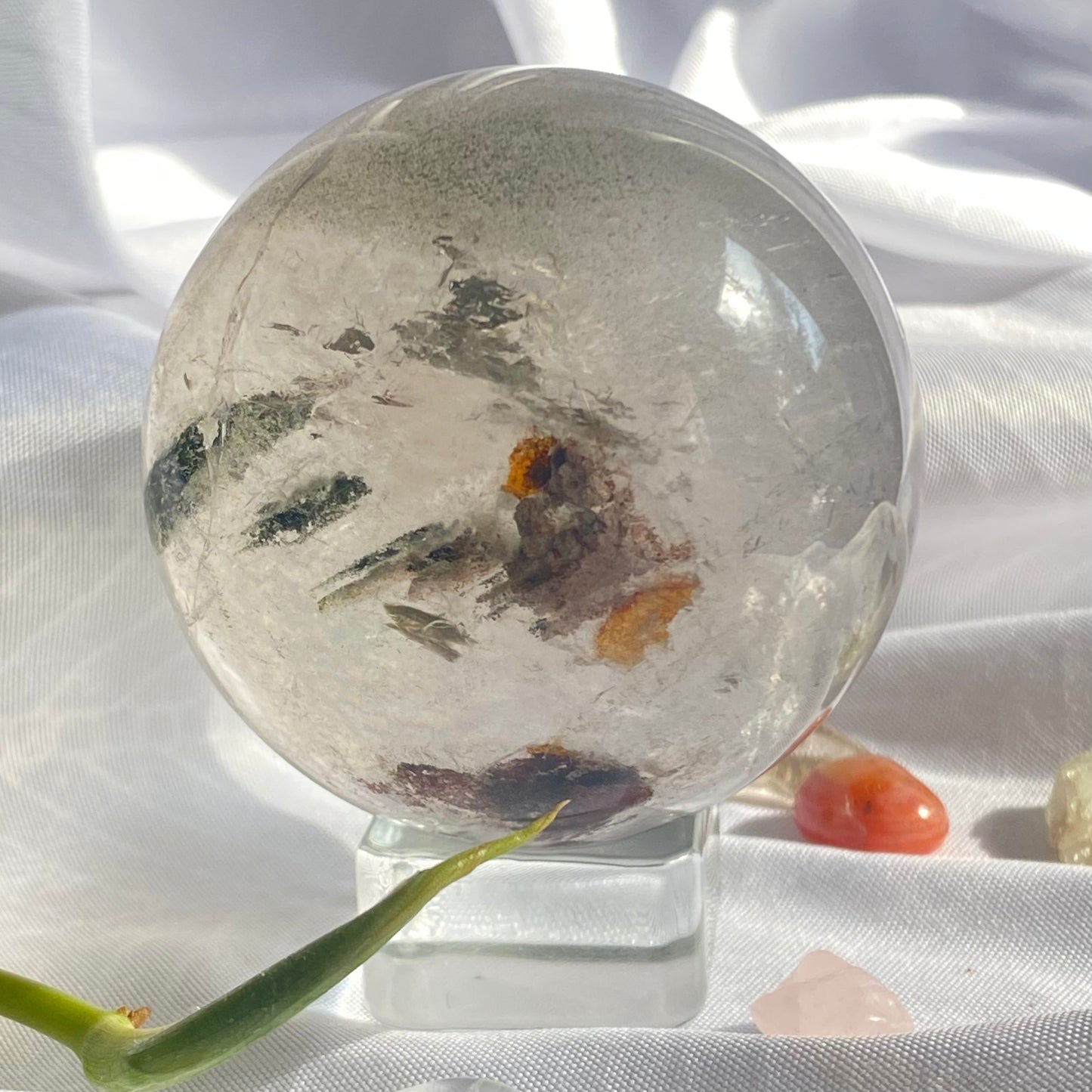 Uncommon Clear Garden Quartz Sphere