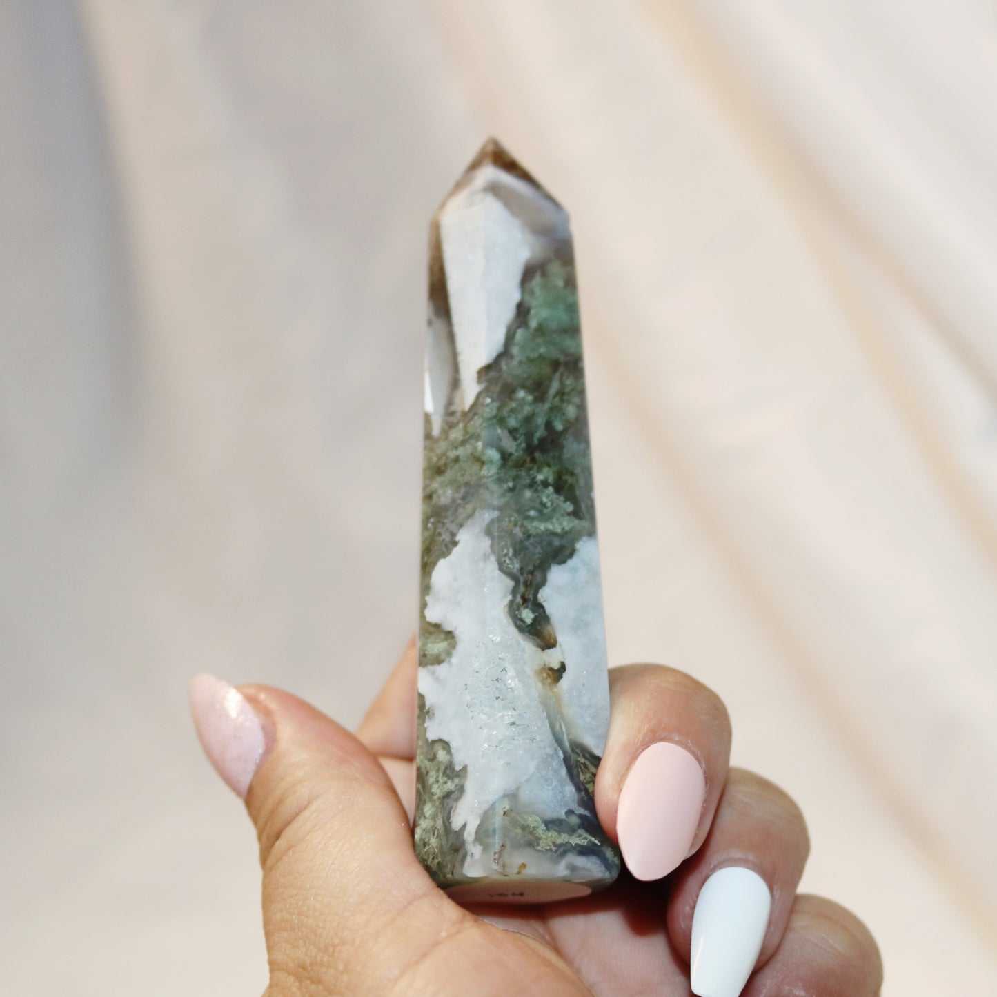Rainforest Moss Agate Towers