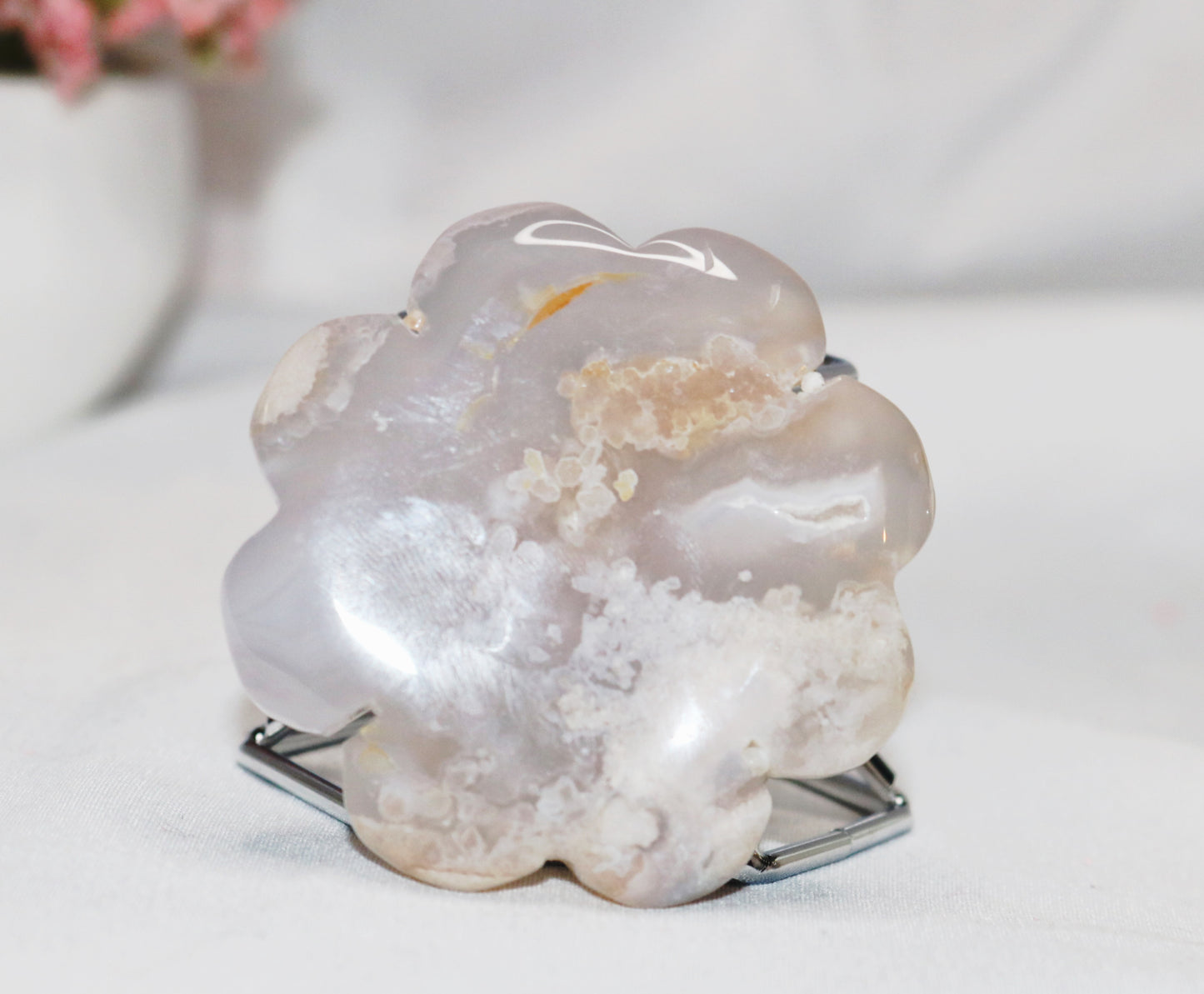 Flower Agate Discs