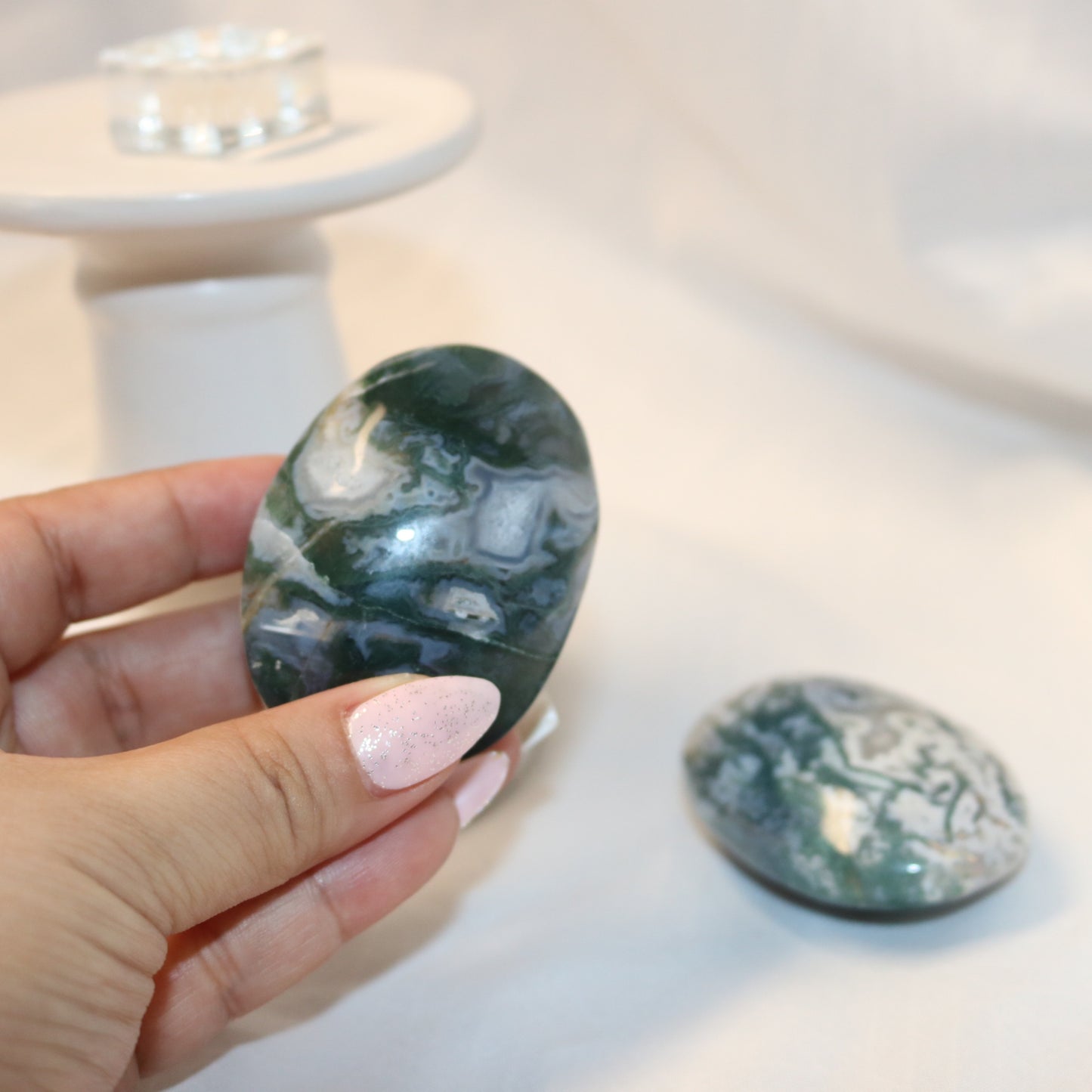 Moss Agate Palmstone