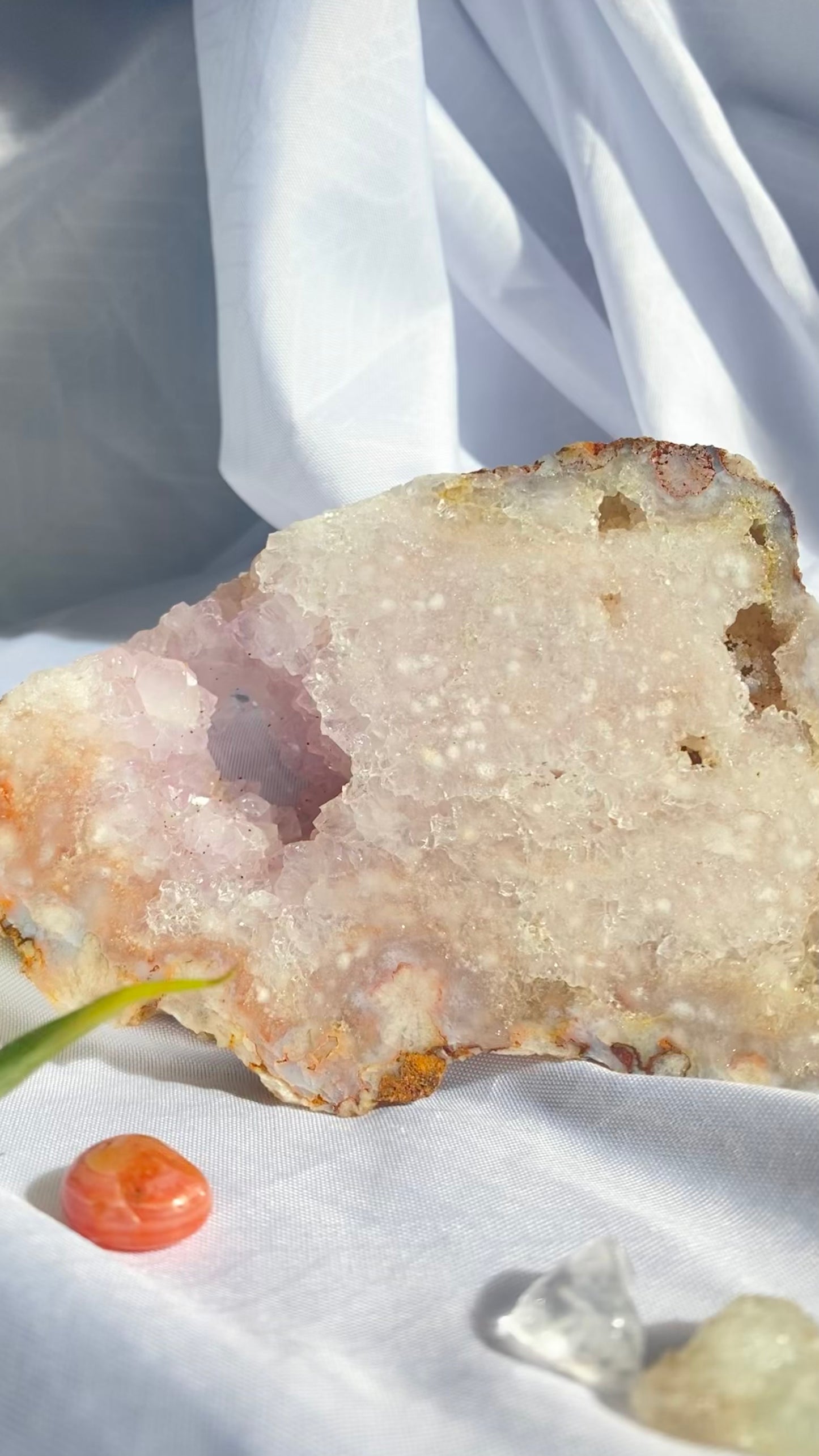 Cluster Pink Amethyst Slab