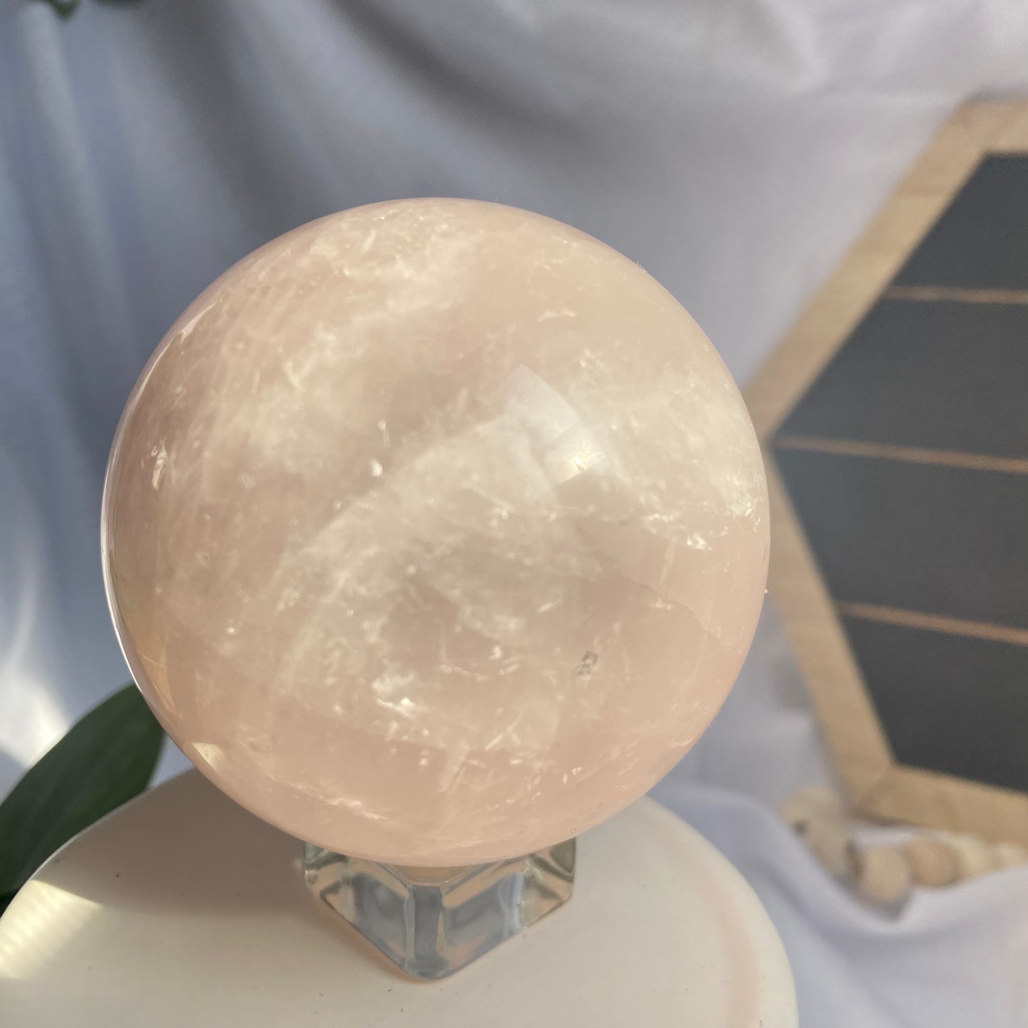 Beautiful Rose Quartz Sphere