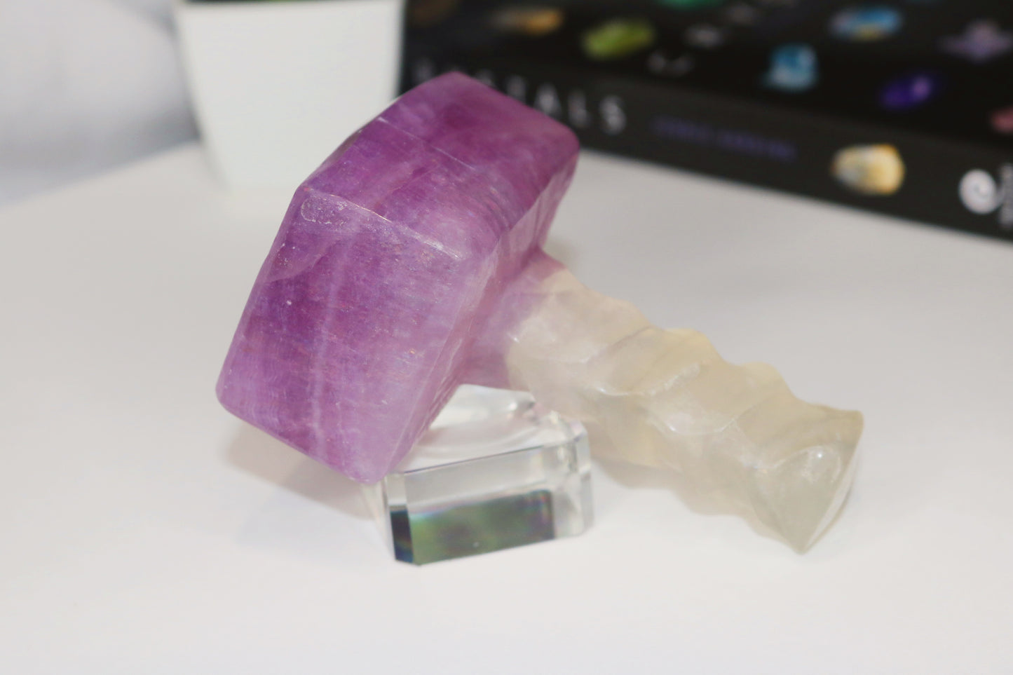 Purple Fluorite Hammer (Carved)