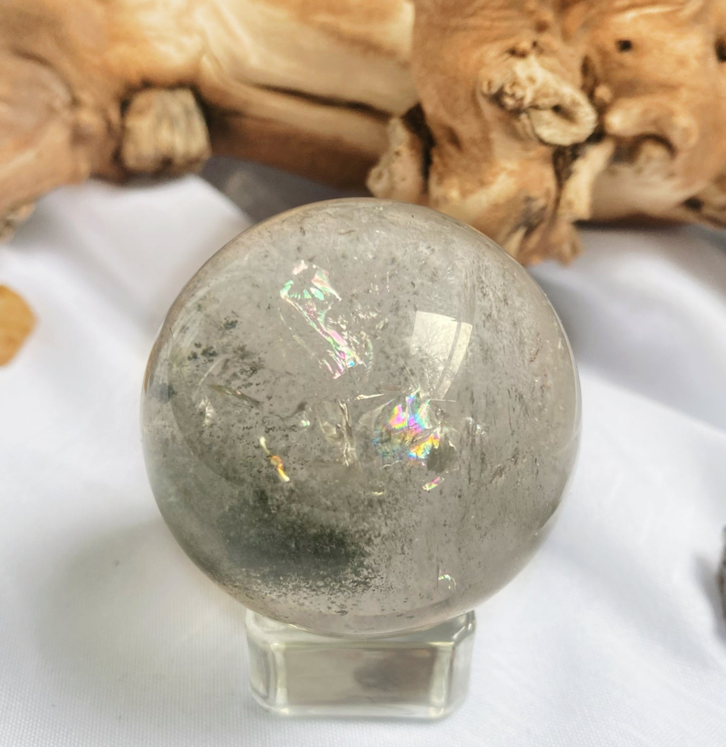 Uncommon Clear with Rainbow Garden Quartz