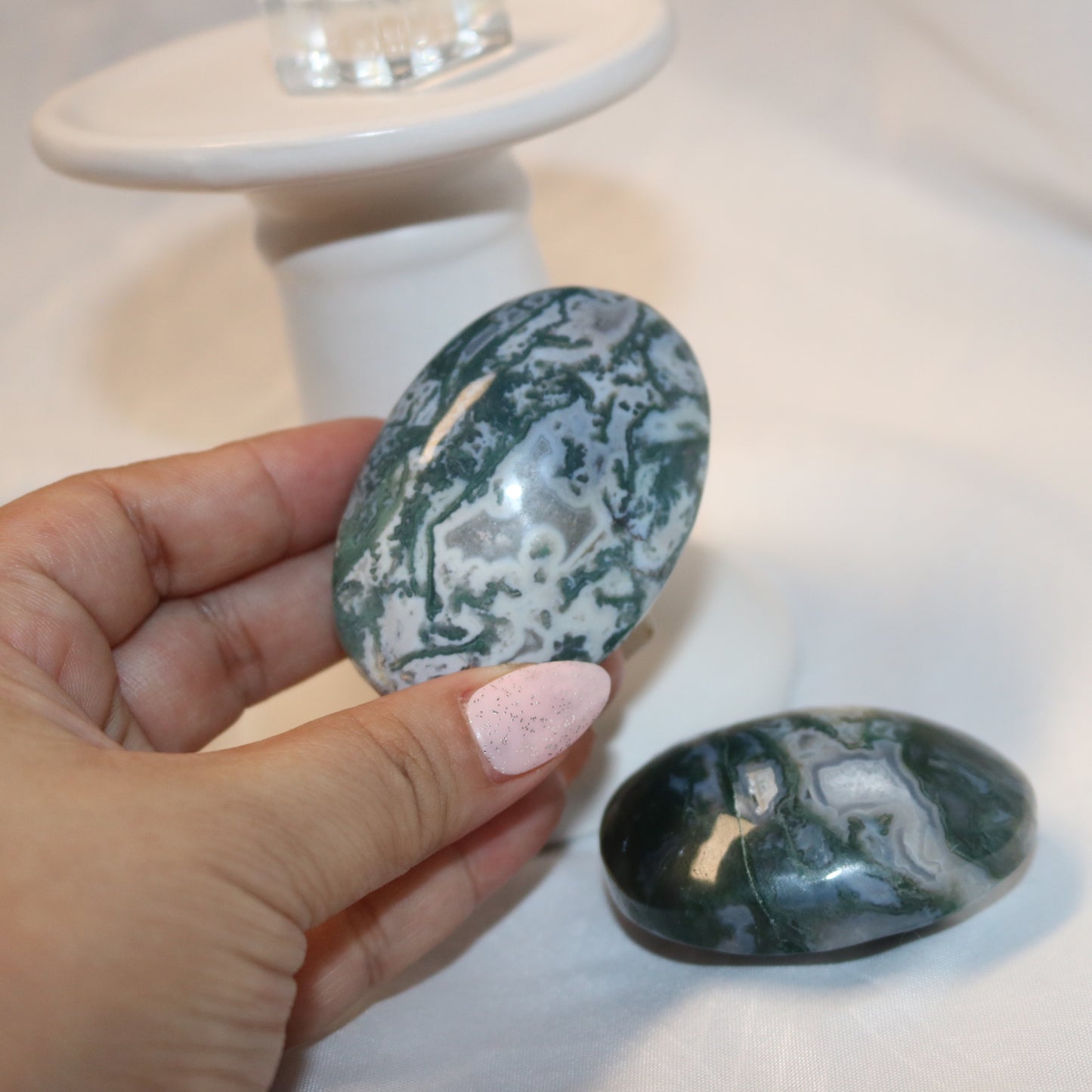 Moss Agate Palmstone