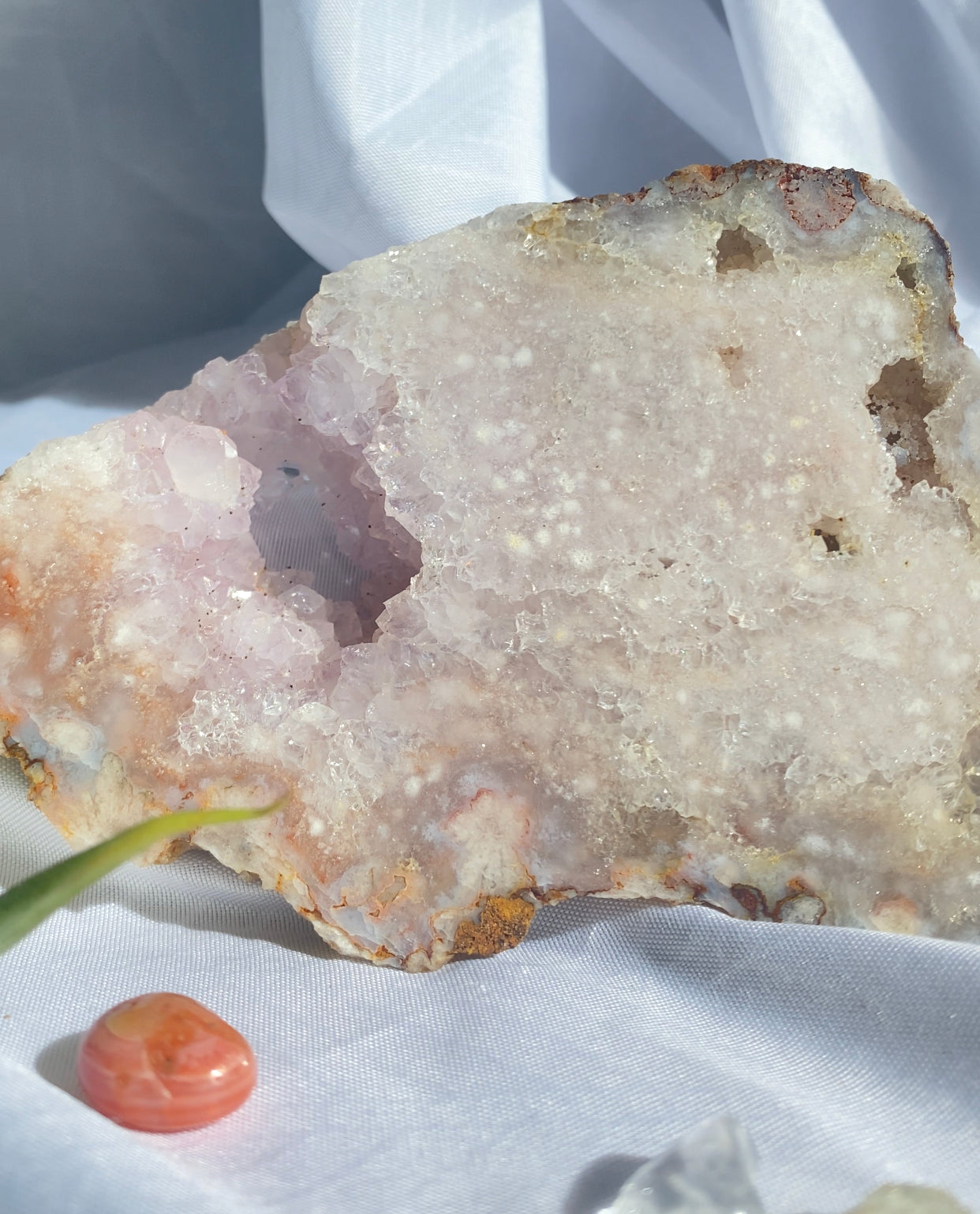 Cluster Pink Amethyst Slab