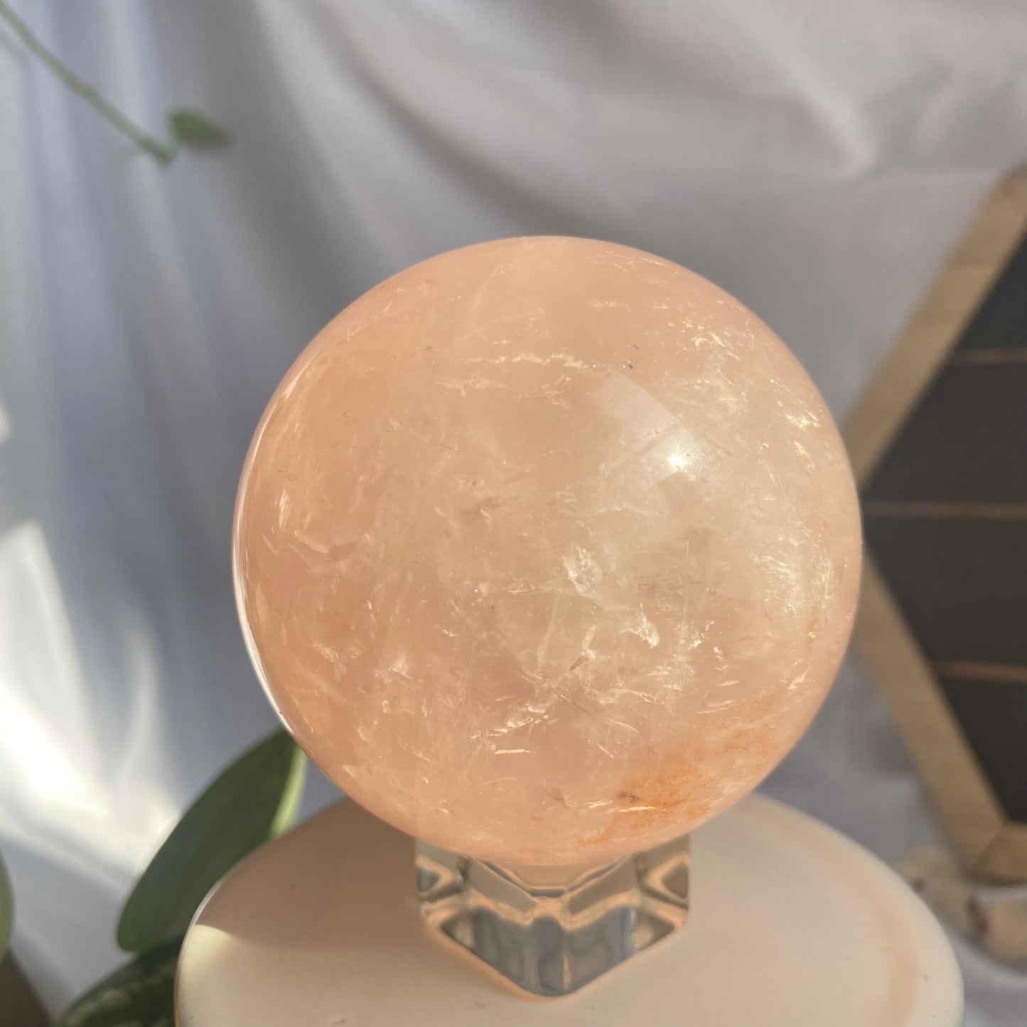 Beautiful Rose Quartz Sphere