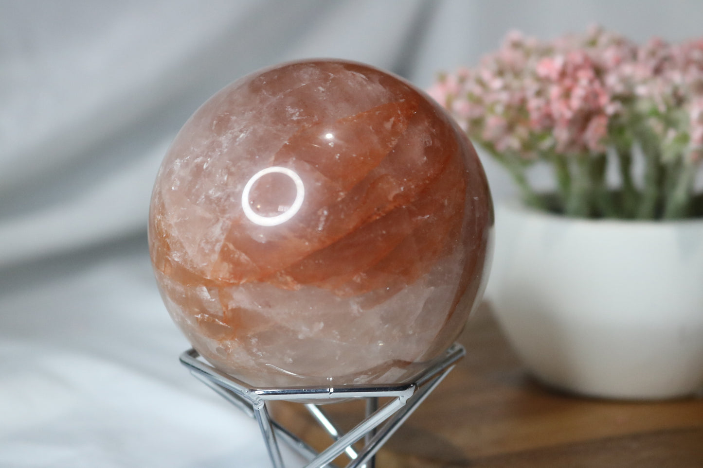 Fire Quartz Sphere