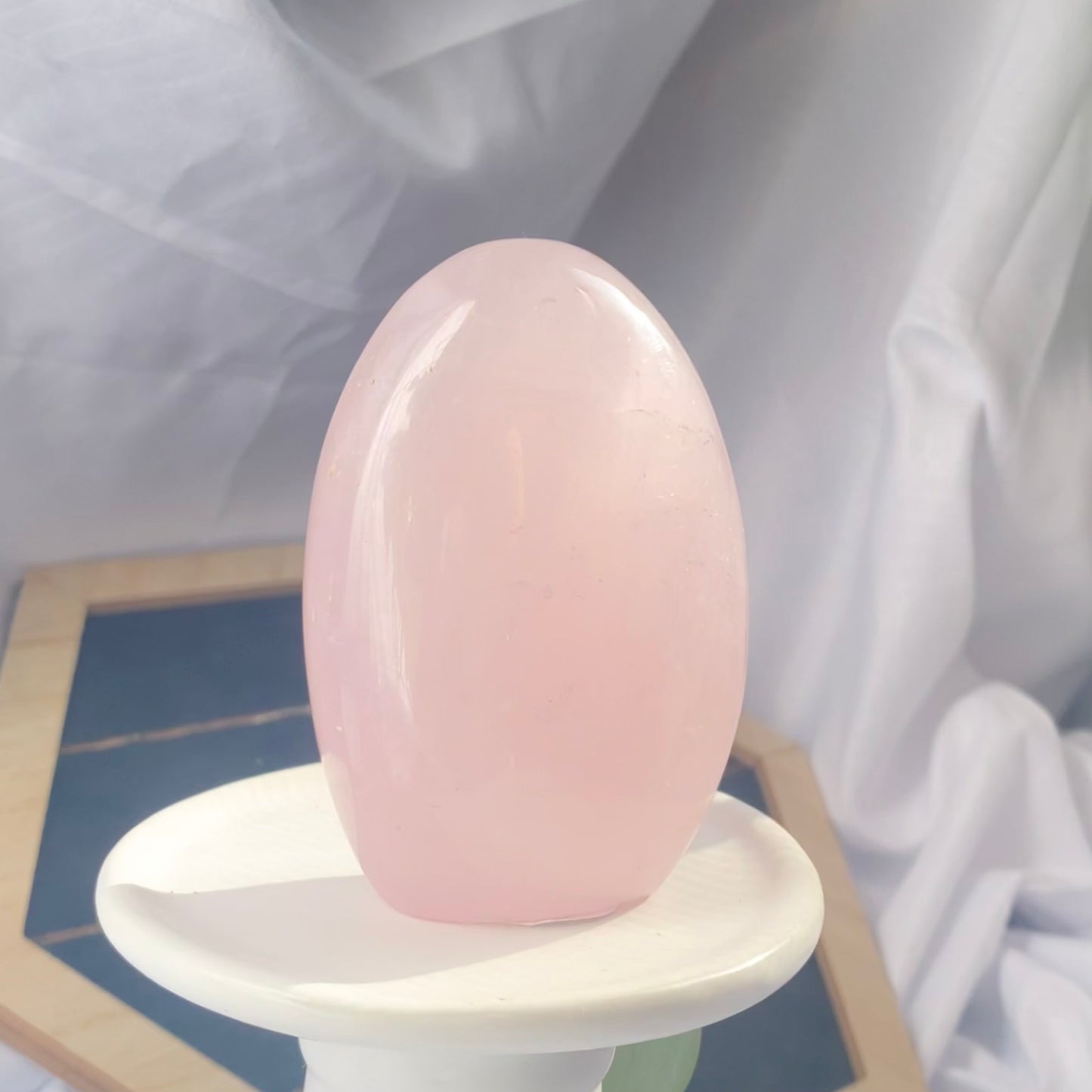 Rose Quartz -Mountain Carving