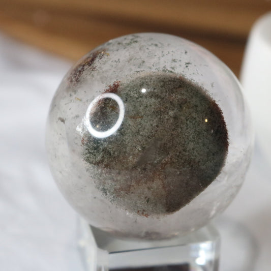 Uncommon "Eyeball" Rainbow Garden Quartz Sphere