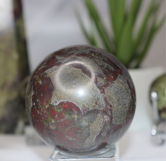 Dragon Blood Jasper Sphere