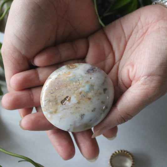 Druzy Ocean Jasper PalmStone