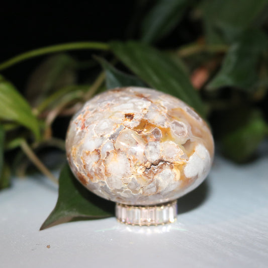 Flower Agate Palmstone