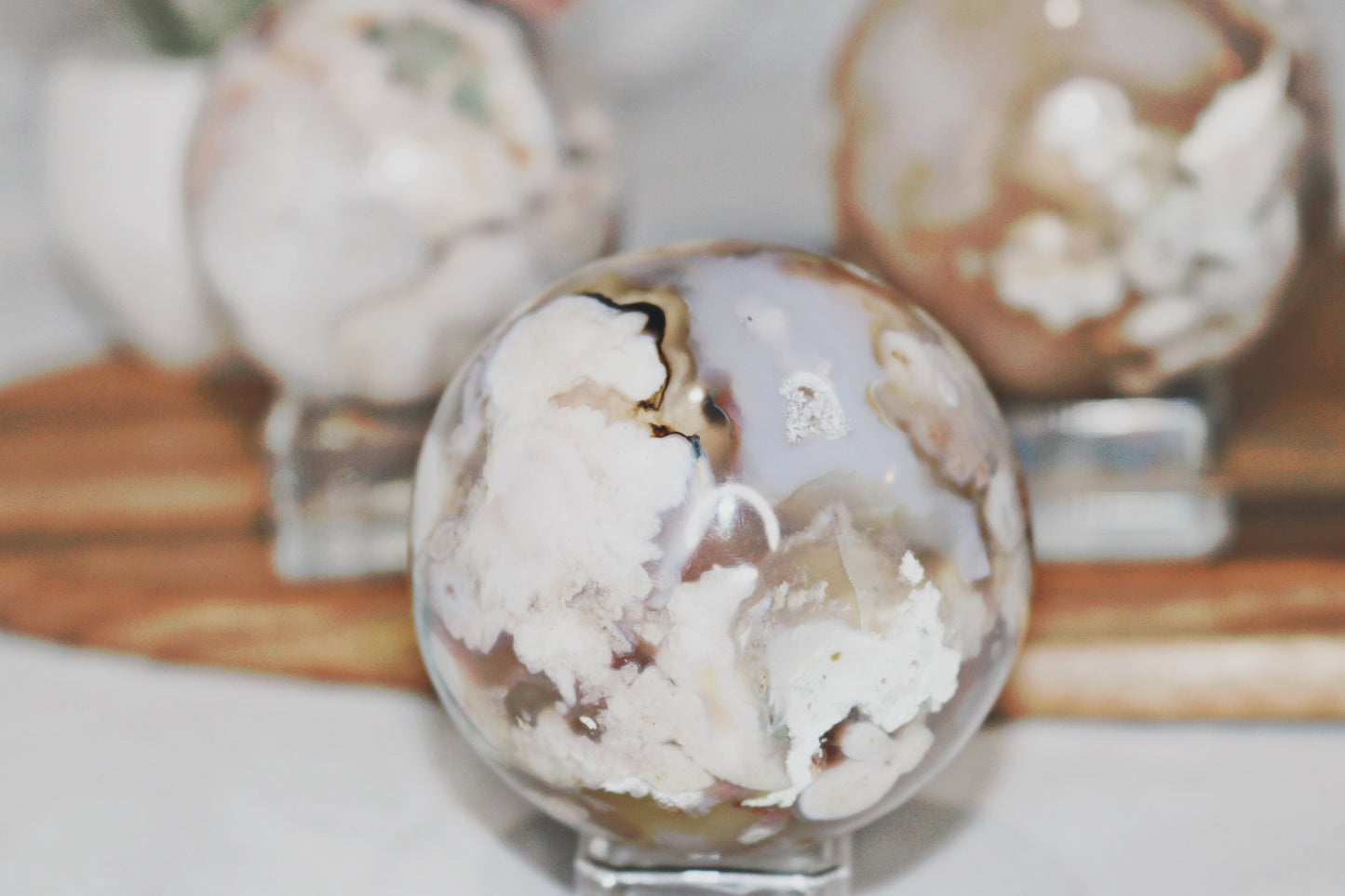 Flower Agate Sphere